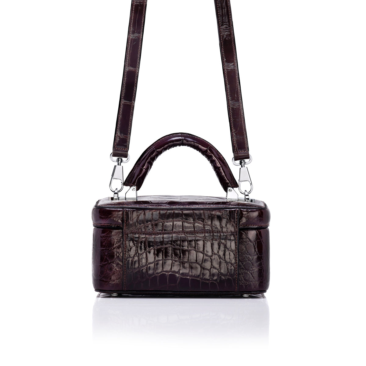 STALVEY Beauty Case in Vamp Alligator Front View