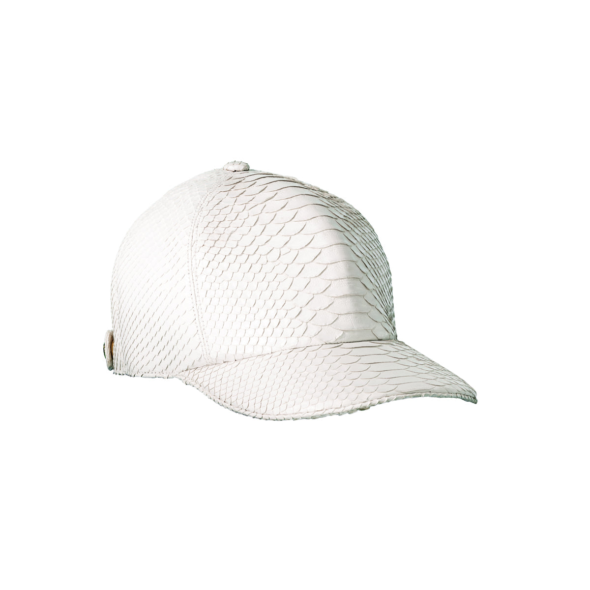 STALVEY The Big Deep Baseball Hat in White Python Front View