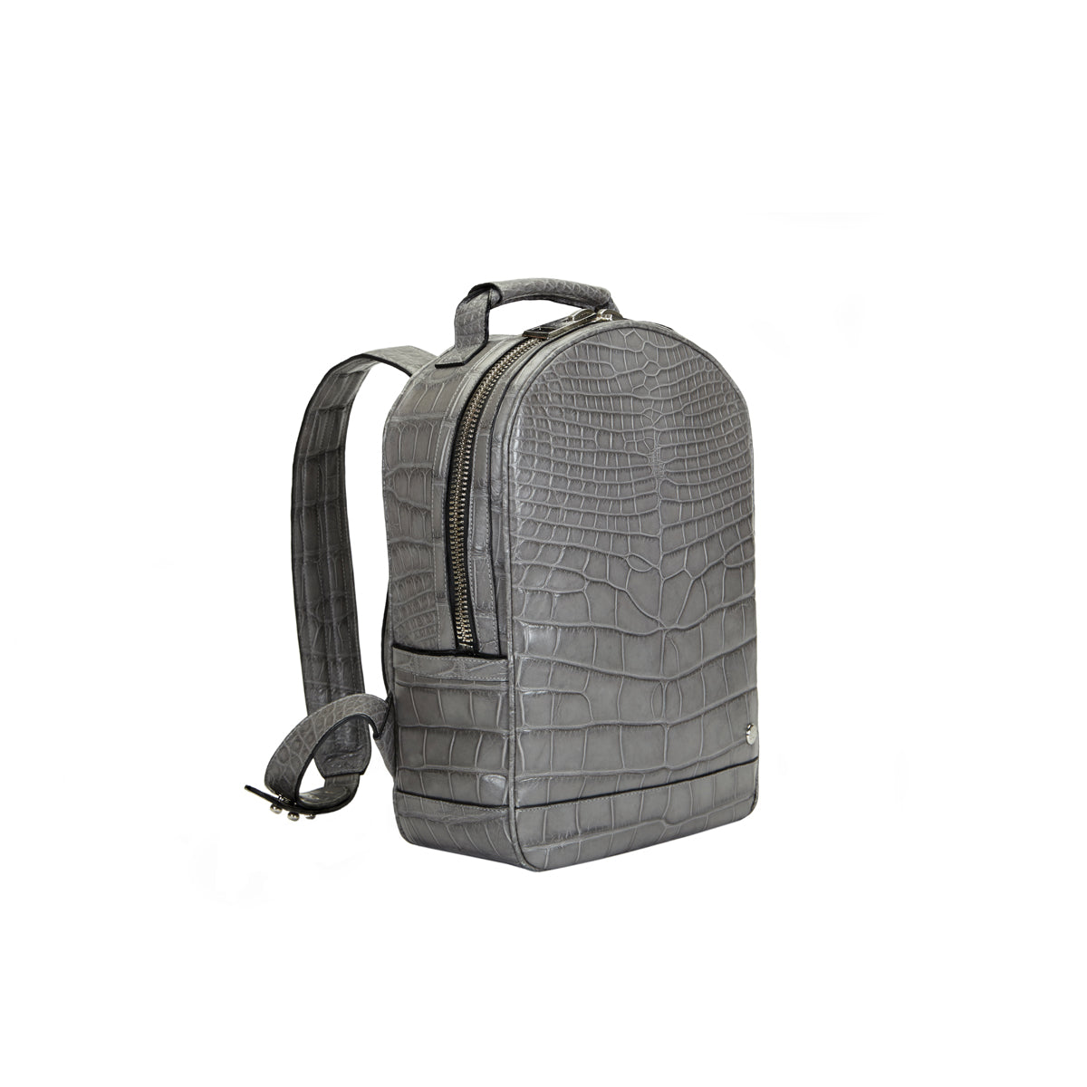 alligator laptop backpack Brighton Flat Front Backpack Medium in Grey Alligator – STALVEY Official US Site