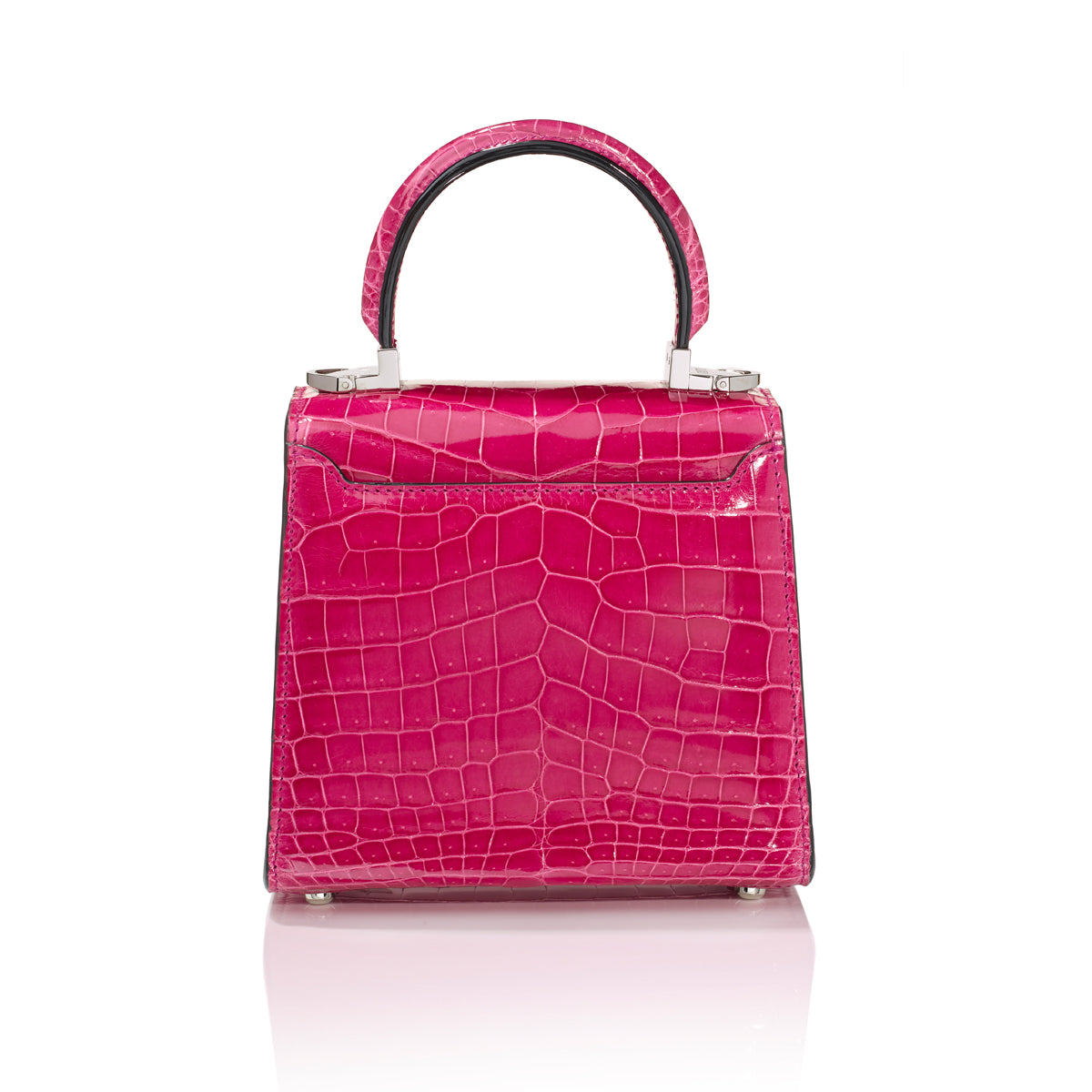 Hermes Kelly II Mini Bag Alligator Leather Gold Hardware In Pink